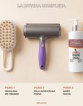 La rutina completa del Kit Casa Sin Pelo en 3 pasos: cepillado sin tirones, pelo incrustado fuera y baño suave
